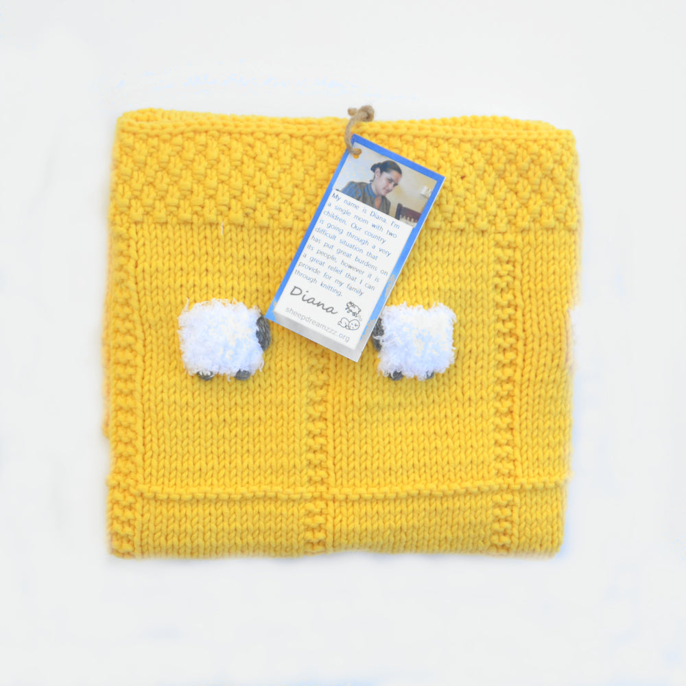 Bright discount yellow blanket