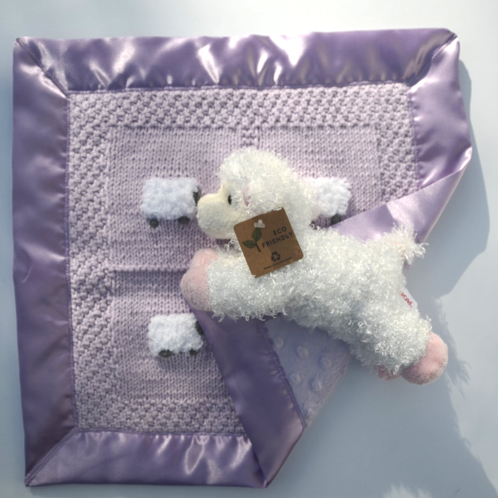 Handmade Lovey Blanket - Lavender