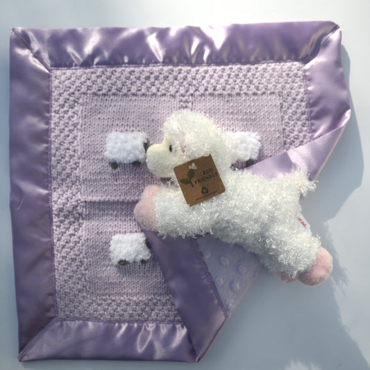 Handmade Lovey Blanket - Lavender