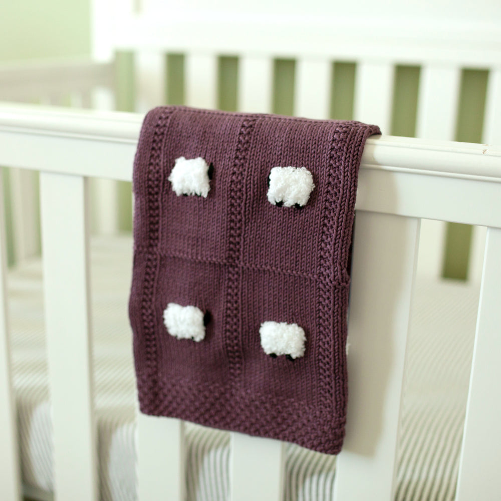 Red sangria baby blanket