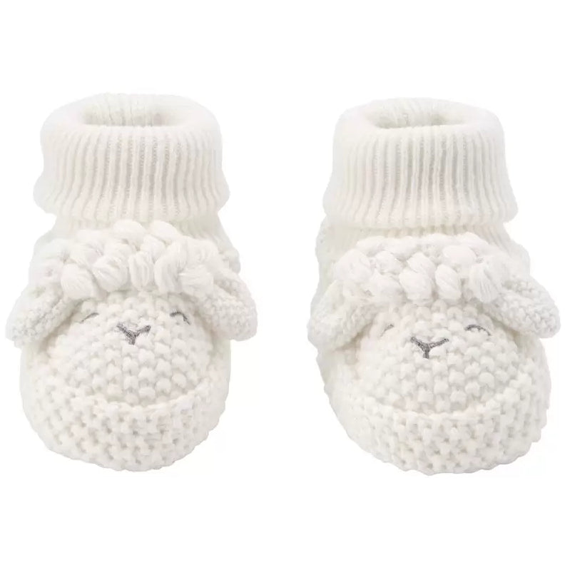 Newborn Booties (with Sheep)