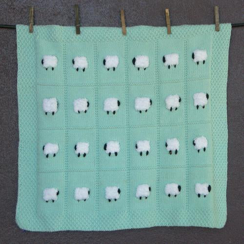 Pastel green baby blanket