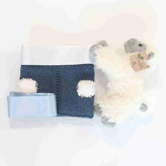 Denim/Navy blue baby lovey