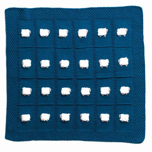 Cotton Blend Navy Blanket